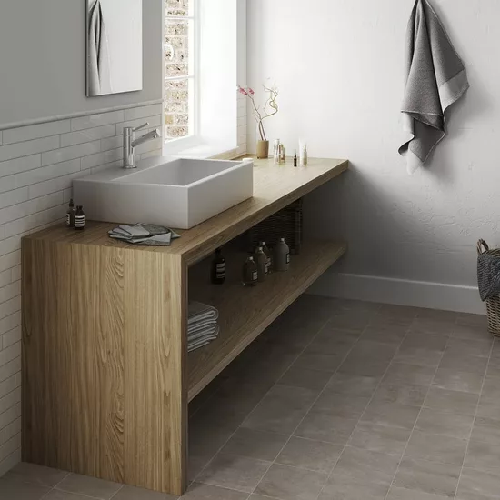 Carrelage Evolution White 5x40 cm - vue d’ambiance